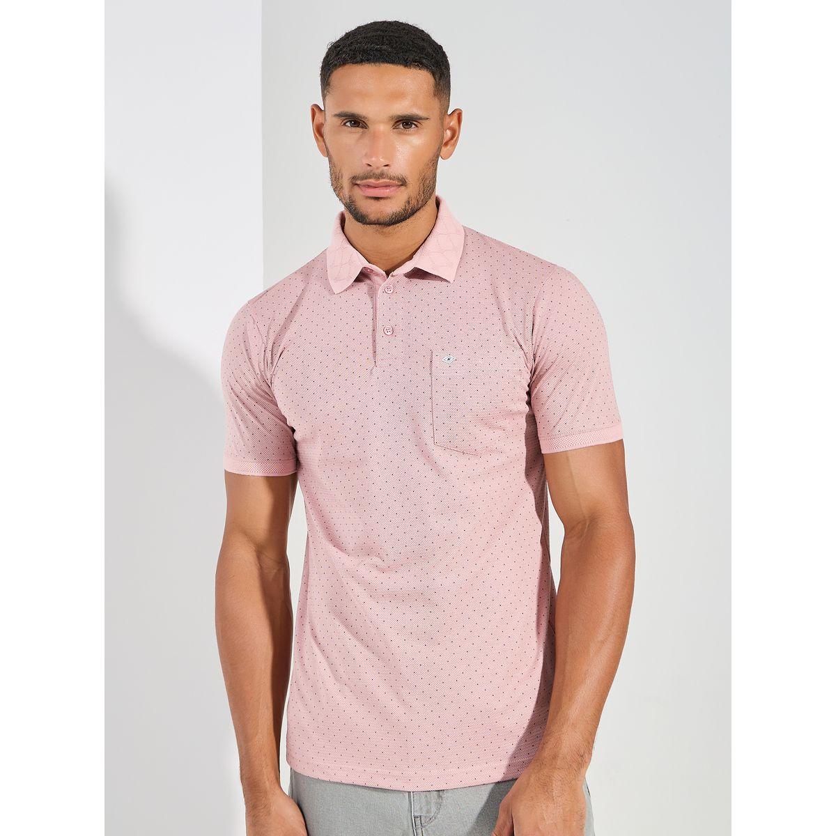 Fort Collins X Styli  Dot Print Regular Fit Polo-men-clothing-tshirtsandpolos-tshirts-image-1