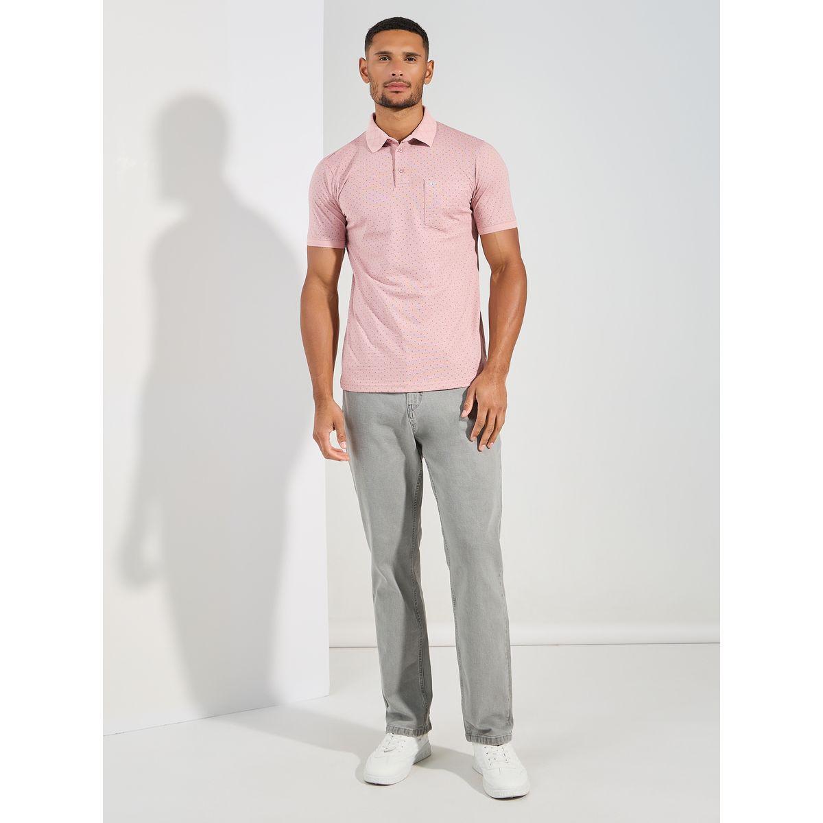 Fort Collins X Styli  Dot Print Regular Fit Polo-men-clothing-tshirtsandpolos-tshirts-image-2