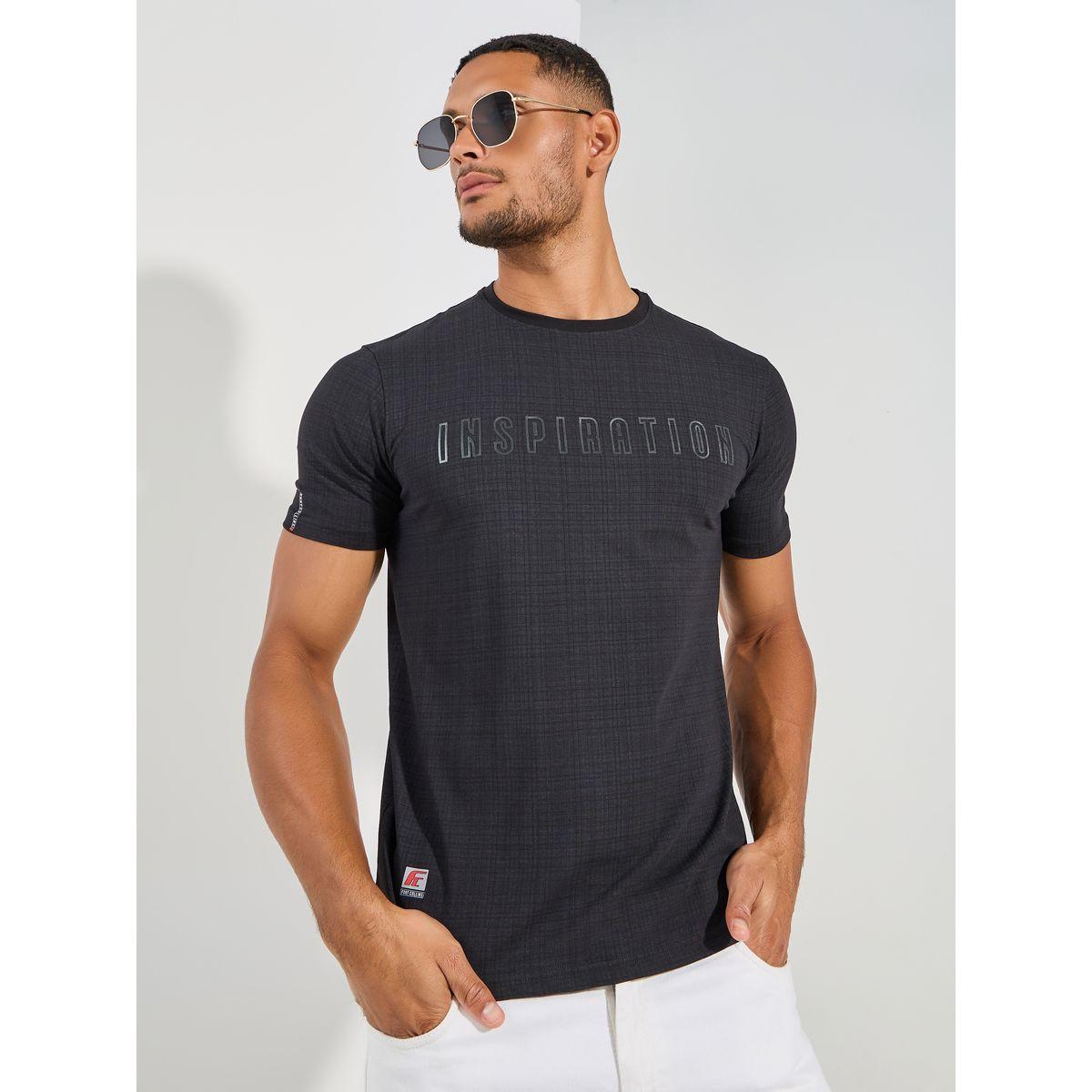 Fort Collins X Styli  Slogan Placement Print Crew Neck T-Shirt-men-clothing-tshirtsandpolos-tshirts-image-1
