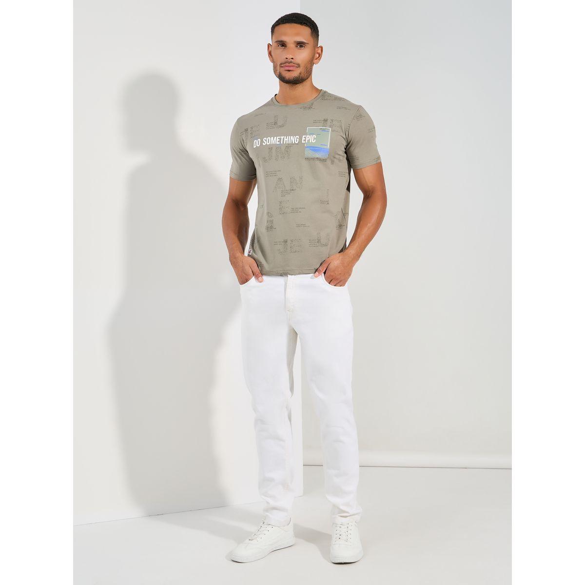Fort Collins X Styli  Graphic Placement Print Crew Neck T-Shirt-men-clothing-tshirtsandpolos-tshirts-image-2