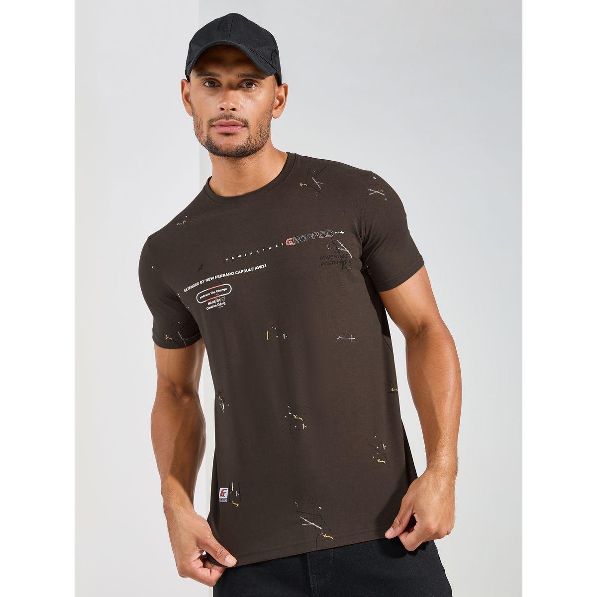 Fort Collins X Styli  Graphic Print Crew Neck T-Shirt-men-clothing-tshirtsandpolos-tshirts-image-1