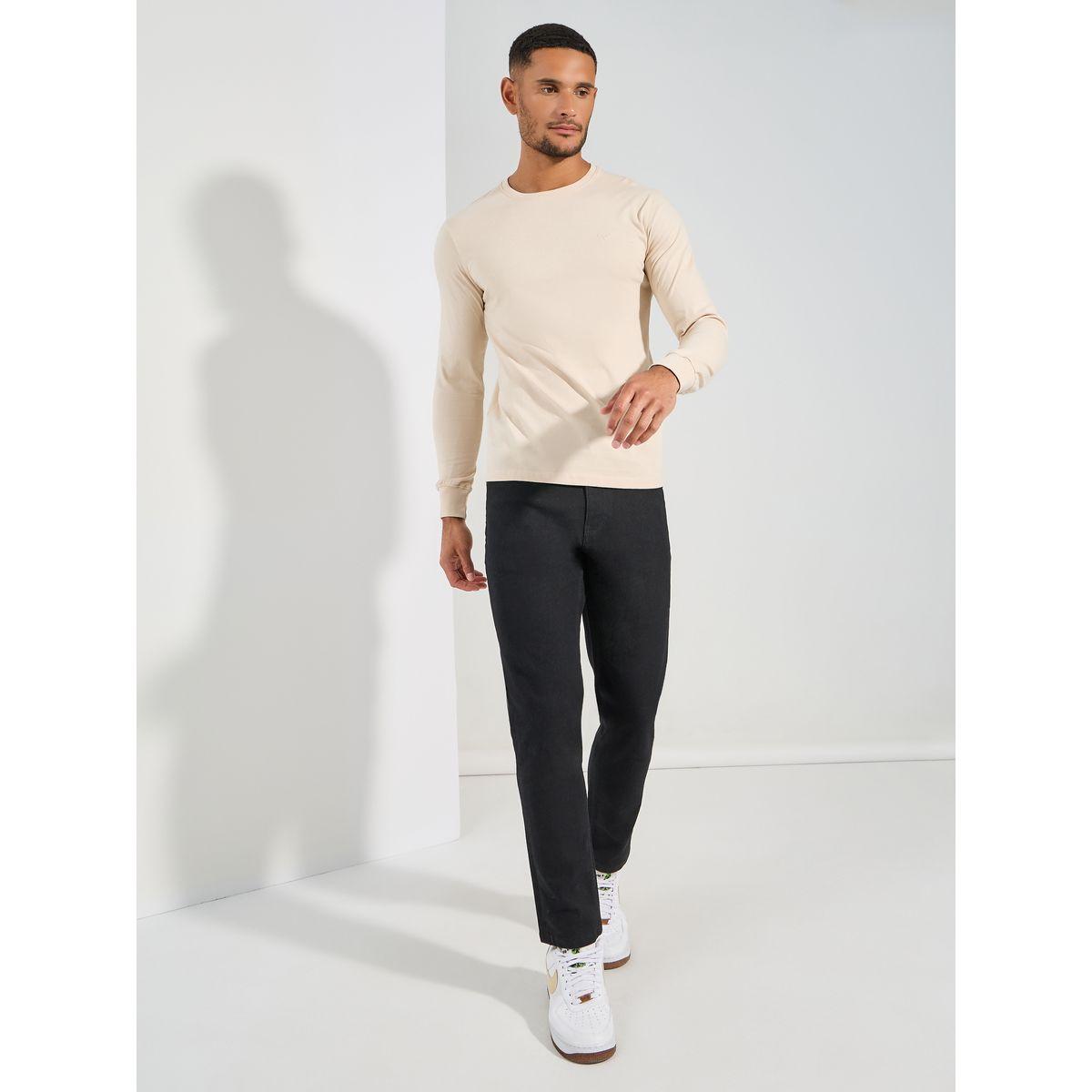 تيشيرت مطبع بشعار مع اكمام طويلة فورت كولينز × ستايلي-men-clothing-tshirtsandpolos-tshirts-image-2