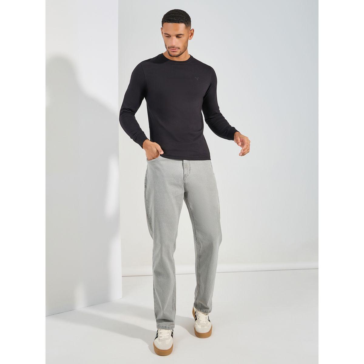 تيشيرت مطبع بشعار مع اكمام طويلة فورت كولينز × ستايلي-men-clothing-tshirtsandpolos-tshirts-image-2