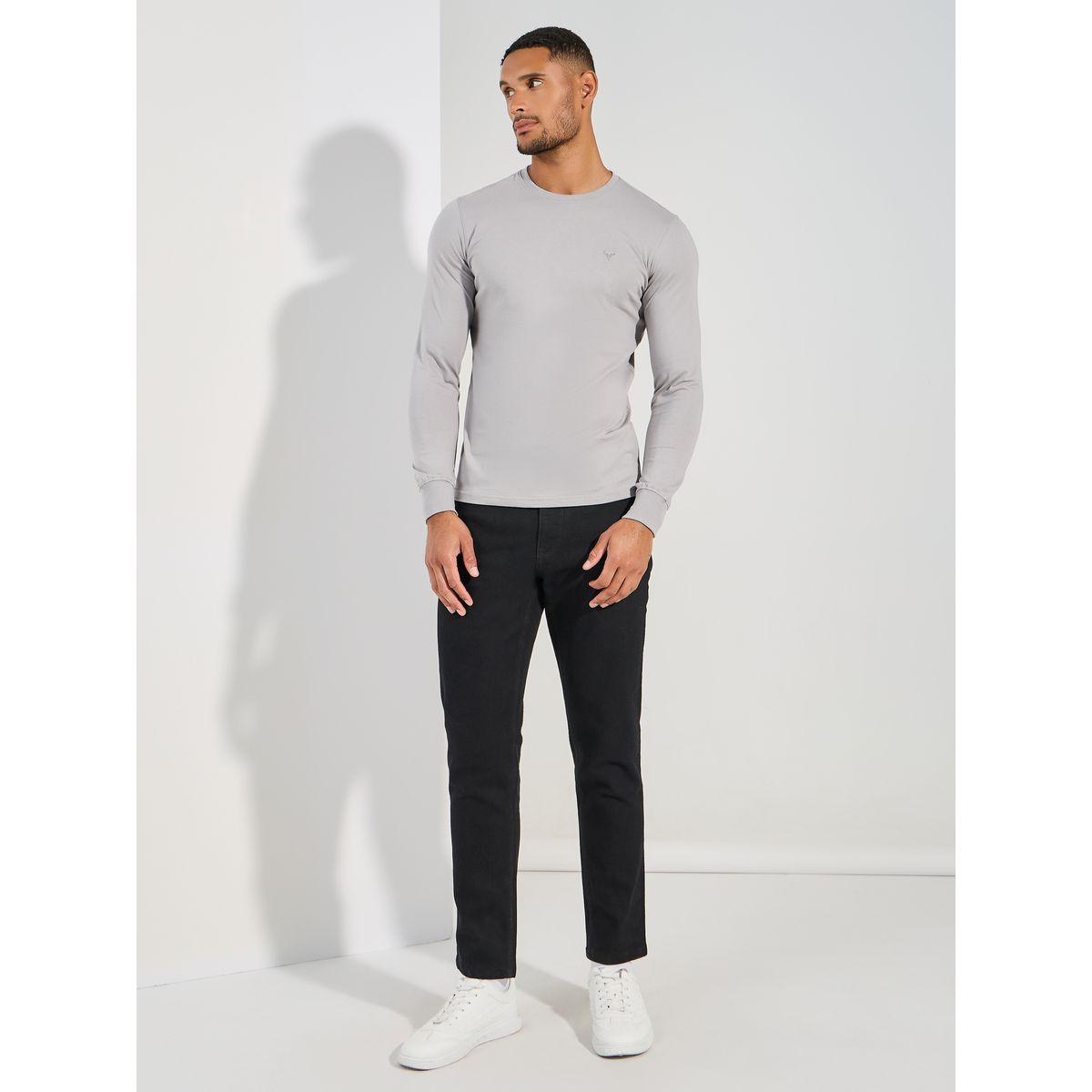تيشيرت مطبع بشعار مع اكمام طويلة فورت كولينز × ستايلي-men-clothing-tshirtsandpolos-tshirts-image-2