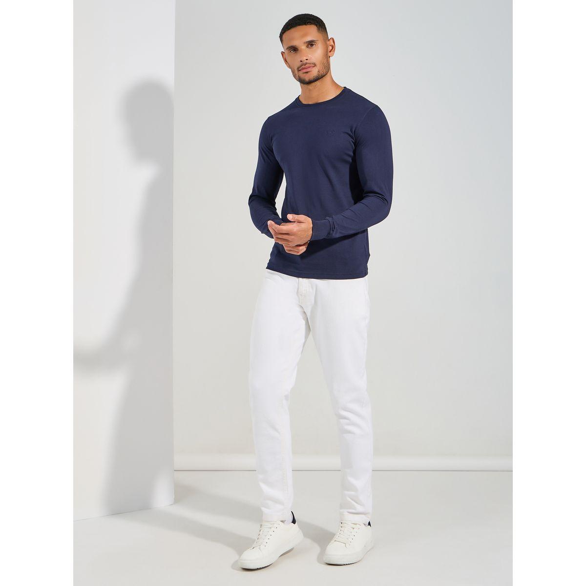 تيشيرت مطبع بشعار مع اكمام طويلة فورت كولينز × ستايلي-men-clothing-tshirtsandpolos-tshirts-image-2