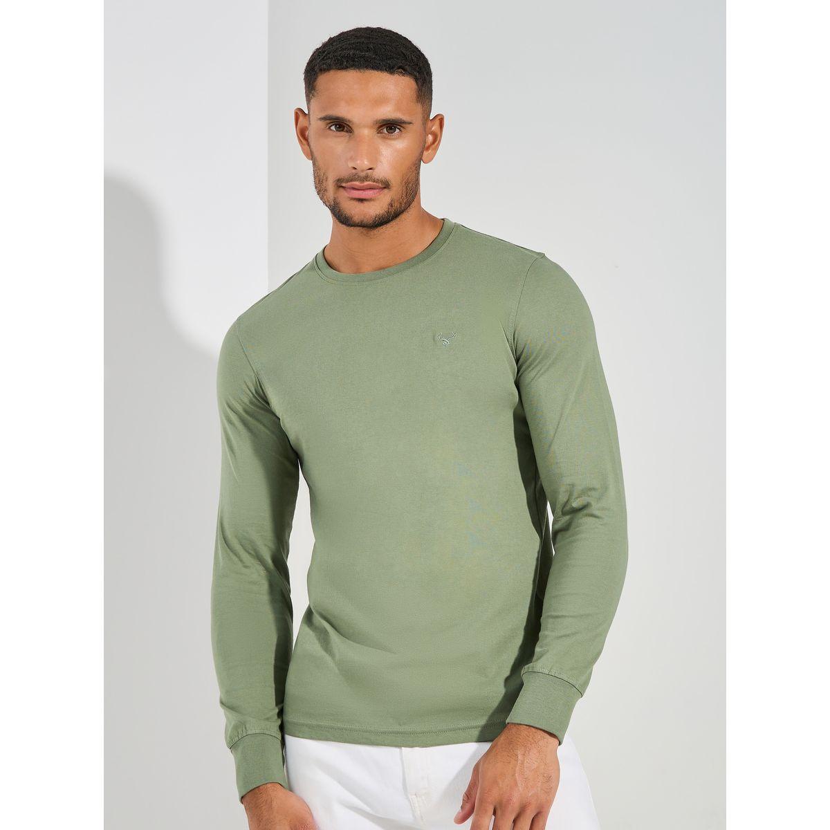 تيشيرت مطبع بشعار مع اكمام طويلة فورت كولينز × ستايلي-men-clothing-tshirtsandpolos-tshirts-image-1