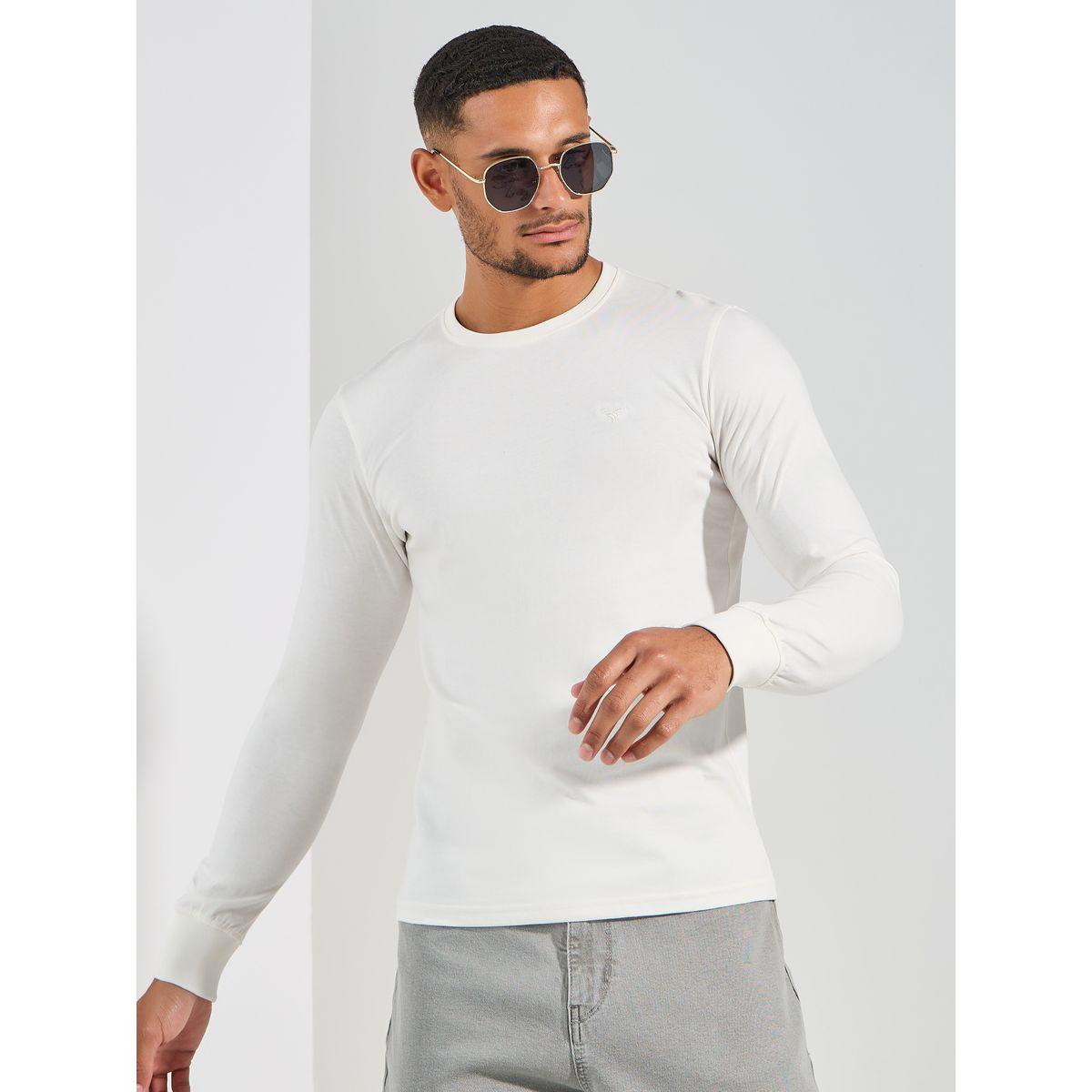 تيشيرت مطبع بشعار مع اكمام طويلة فورت كولينز × ستايلي-men-clothing-tshirtsandpolos-tshirts-image-1