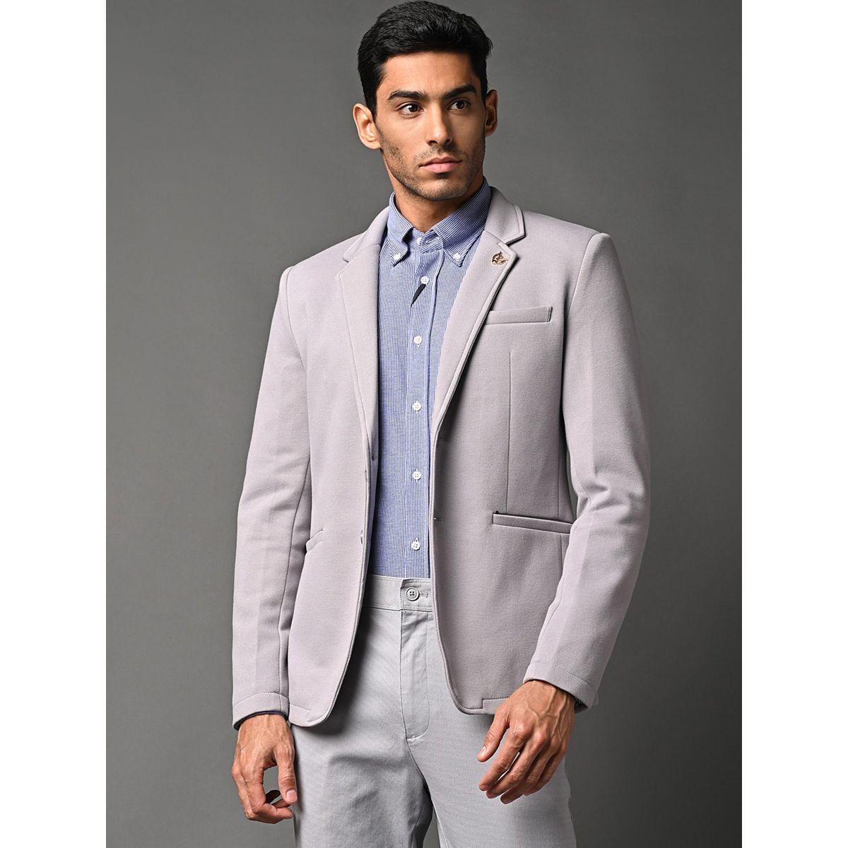 بليزر بصف ازرار واحد وياقة بشق فورت كولينز × ستايلي-men-winterwear-jacketsandblazers-image-1
