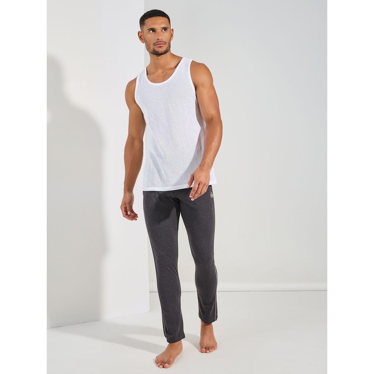 Fort Collins X Styli  Basic Lounge Joggers with Piping Detail-men-clothing-nightwear-pyjamaandshorts-image-2