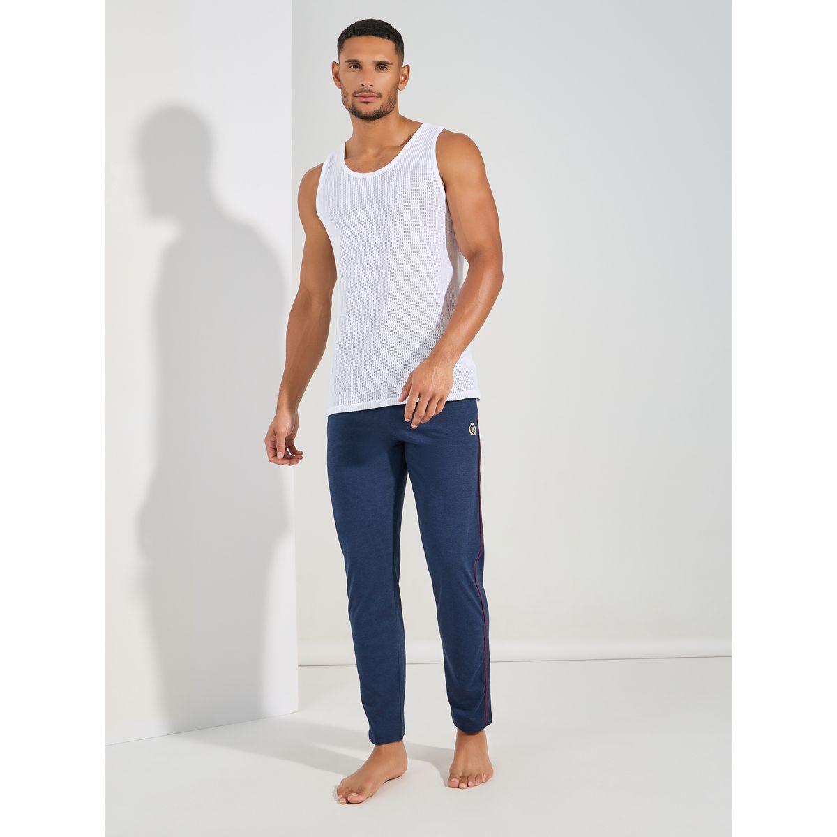 Fort Collins X Styli  Basic Lounge Joggers with Piping Detail-men-clothing-nightwear-pyjamaandshorts-image-2