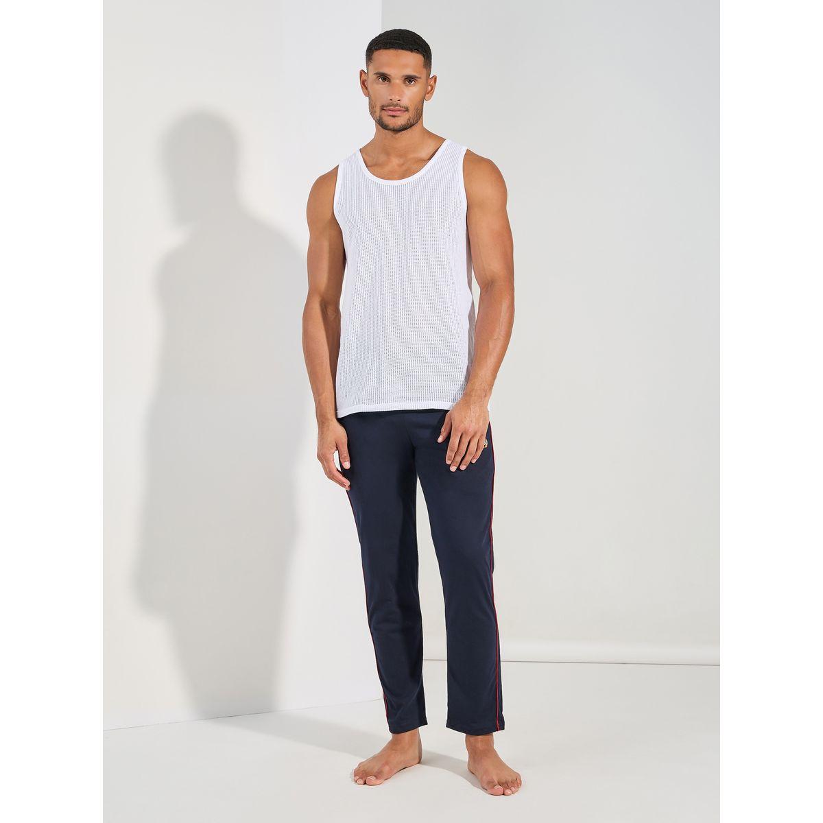 Fort Collins X Styli  Basic Lounge Joggers with Piping Detail-men-clothing-nightwear-pyjamaandshorts-image-2