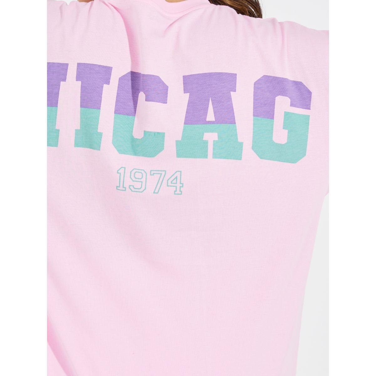 تيشيرت فضفاض مطبع بكتابة مع أكتاف منخفضة-women-clothing-tshirts-image-5