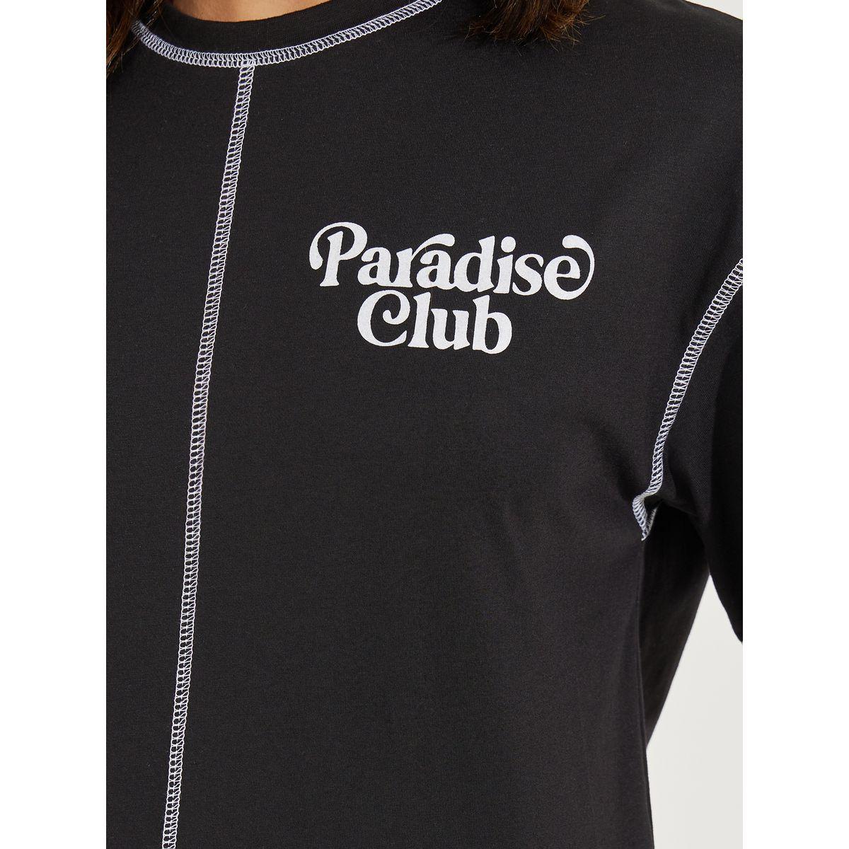 Styli Oversized Contrast Stitch Slogan T-Shirt-women-clothing-tshirts-image-4