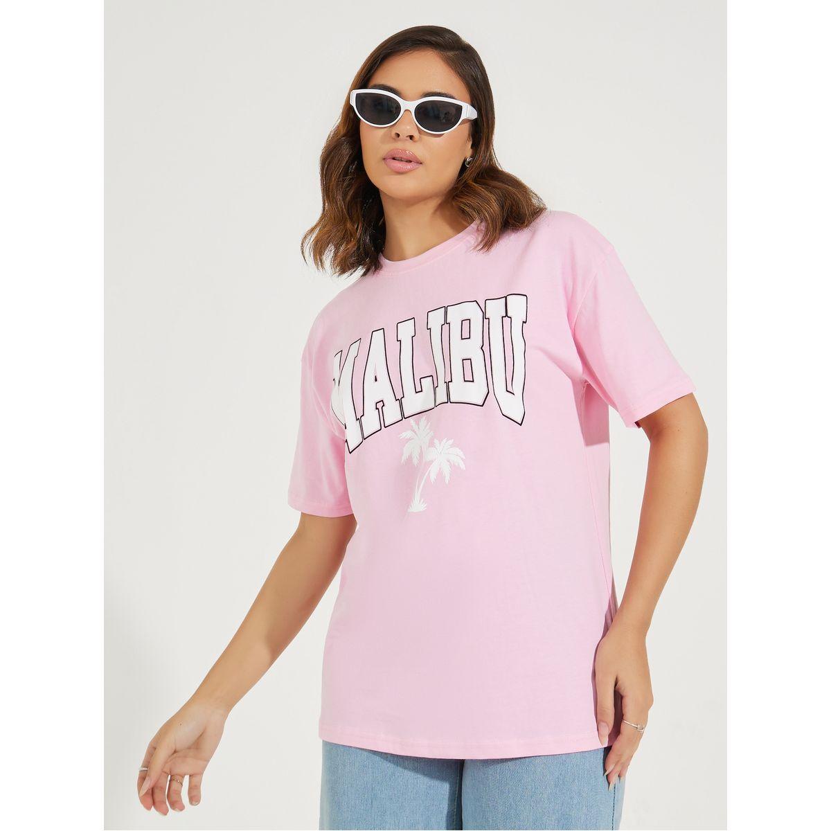Styli Oversized Malibu Graphic Short Sleeve T-Shirt-women-clothing-tshirts-image-3