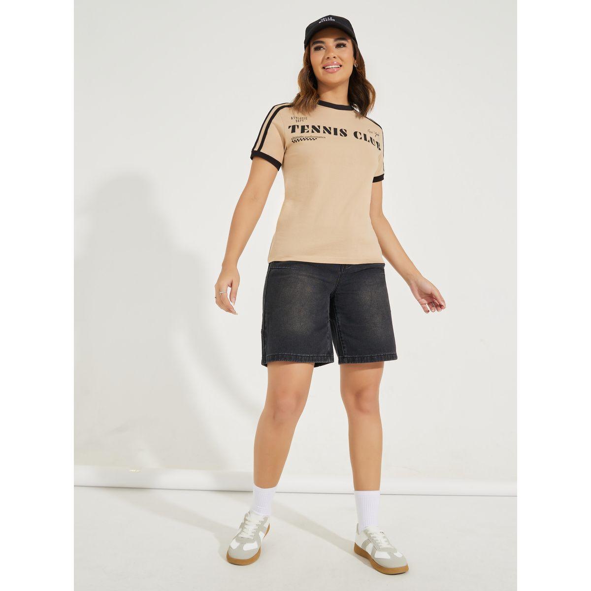 Styli Regular Fit Tennis Club Slogan T-Shirt with Taping Detail-women-clothing-tshirts-image-3