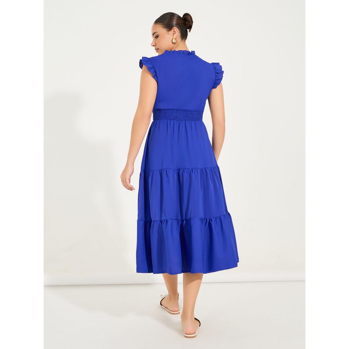 Styli Sleeveless Tiered Midi Dress with Ruffled Detail-women-clothing-dresses-image-7