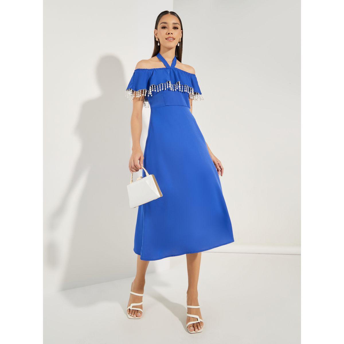 Styli Off Shoulder Neck Embellished Midi Dress-women-clothing-dresses-image-1