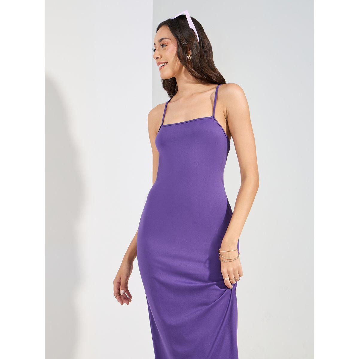 Styli Cross Over Back Strap Bodycon Midi Dress-women-clothing-dresses-image-2