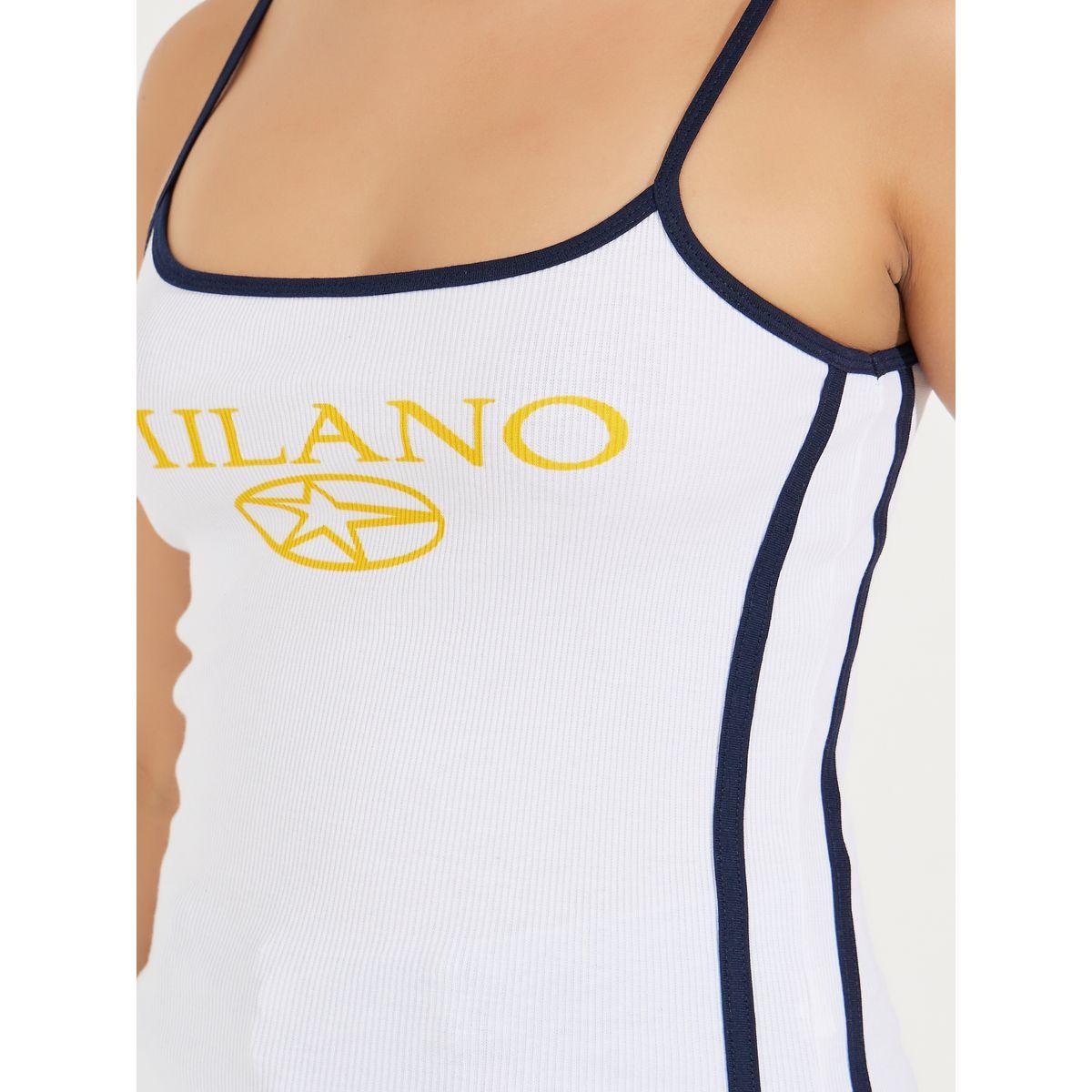 بلوزة كامي مضلعة بياقة سكوب-women-clothing-tshirts-image-3