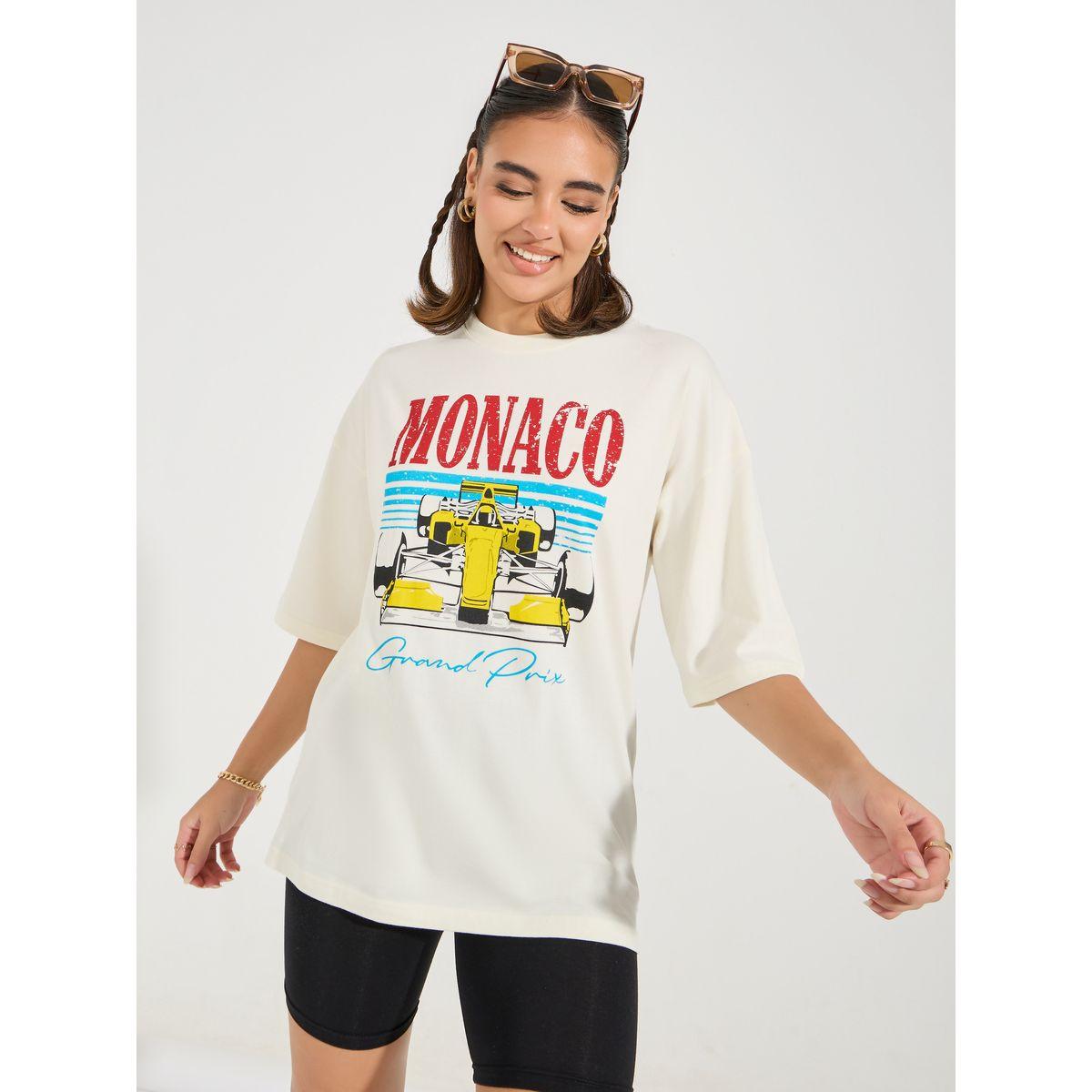 تيشيرت فضفاض بطبعة جرافيك واكتاف منخفضة-women-clothing-tshirts-image-4