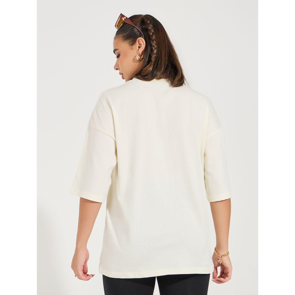 تيشيرت فضفاض بطبعة جرافيك واكتاف منخفضة-women-clothing-tshirts-image-6