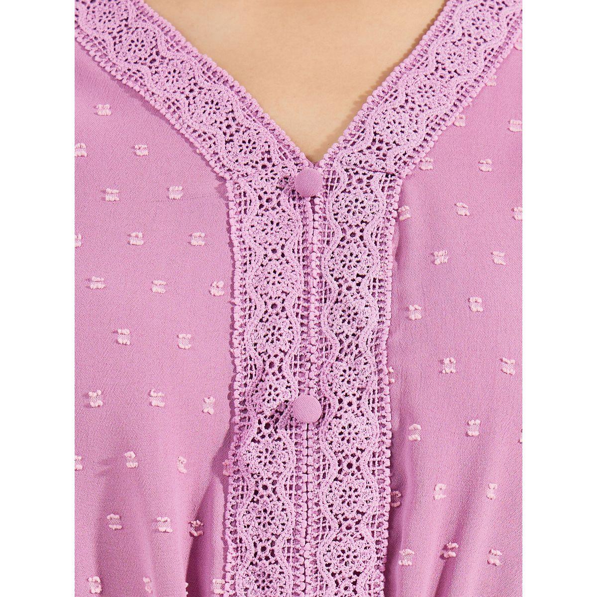 Styli Dobby Lace Insert A-Line Midi Dress-women-clothing-dresses-image-3