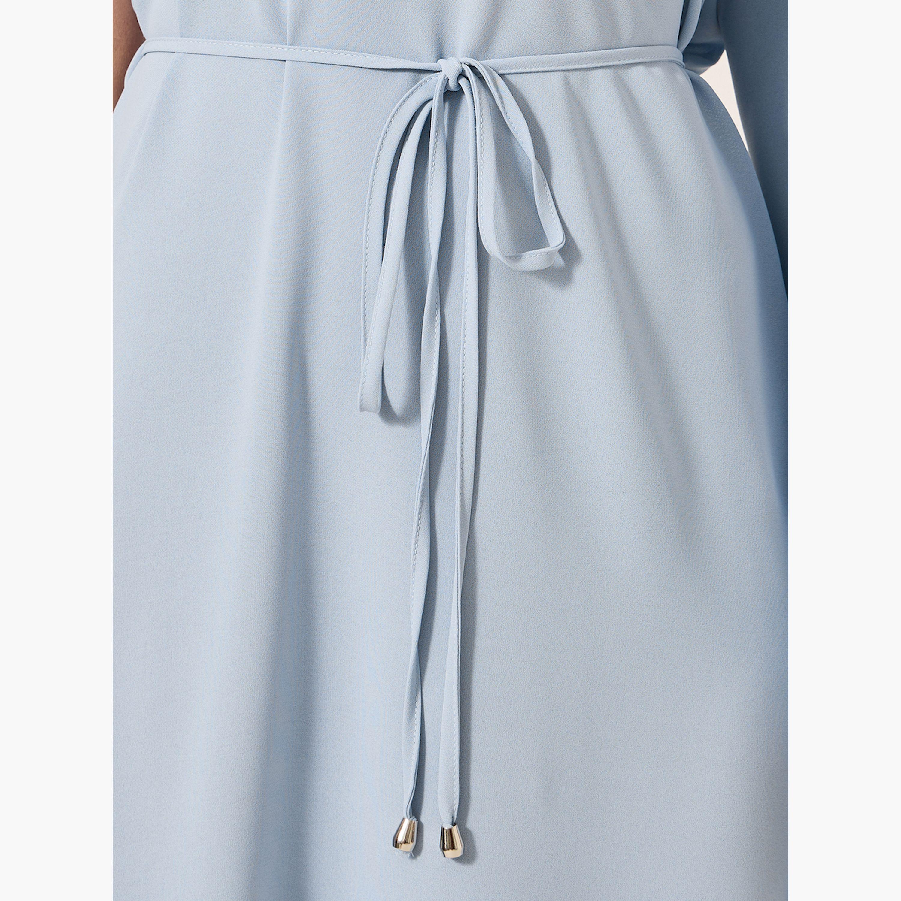 Styli Solid One Shoulder A-Line Maxi Dress-women-clothing-dresses-image-4