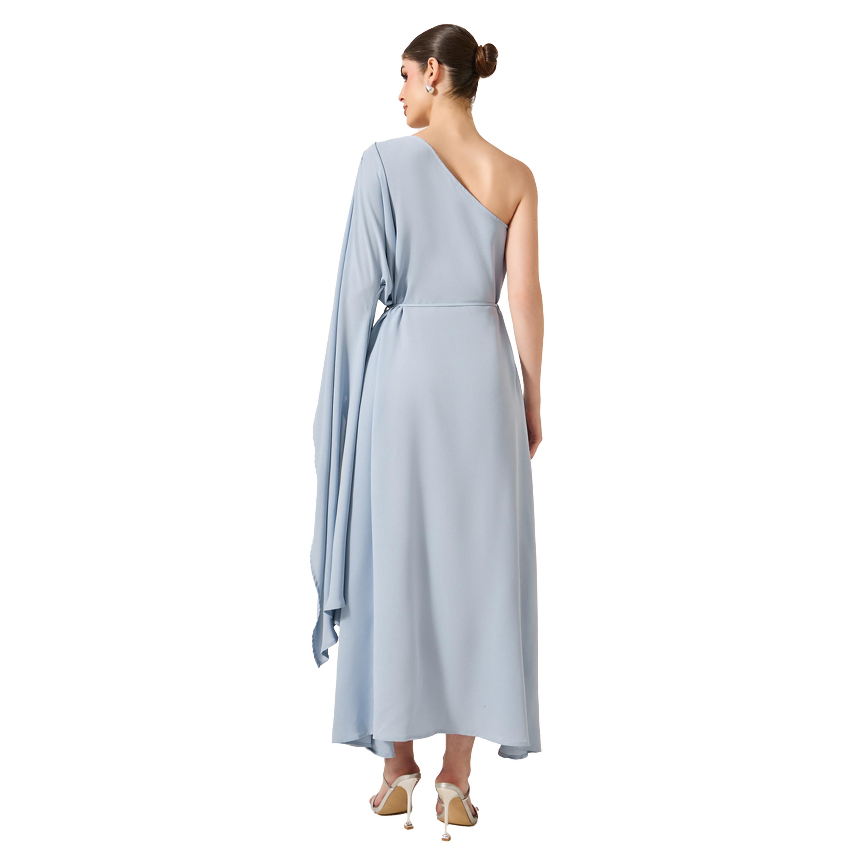 Styli Solid One Shoulder A-Line Maxi Dress-women-clothing-dresses-image-5