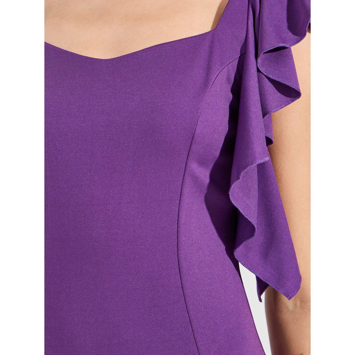 فستان طويل بنمط حورية البحر وتفاصيل كشكش-women-clothing-dresses-image-4