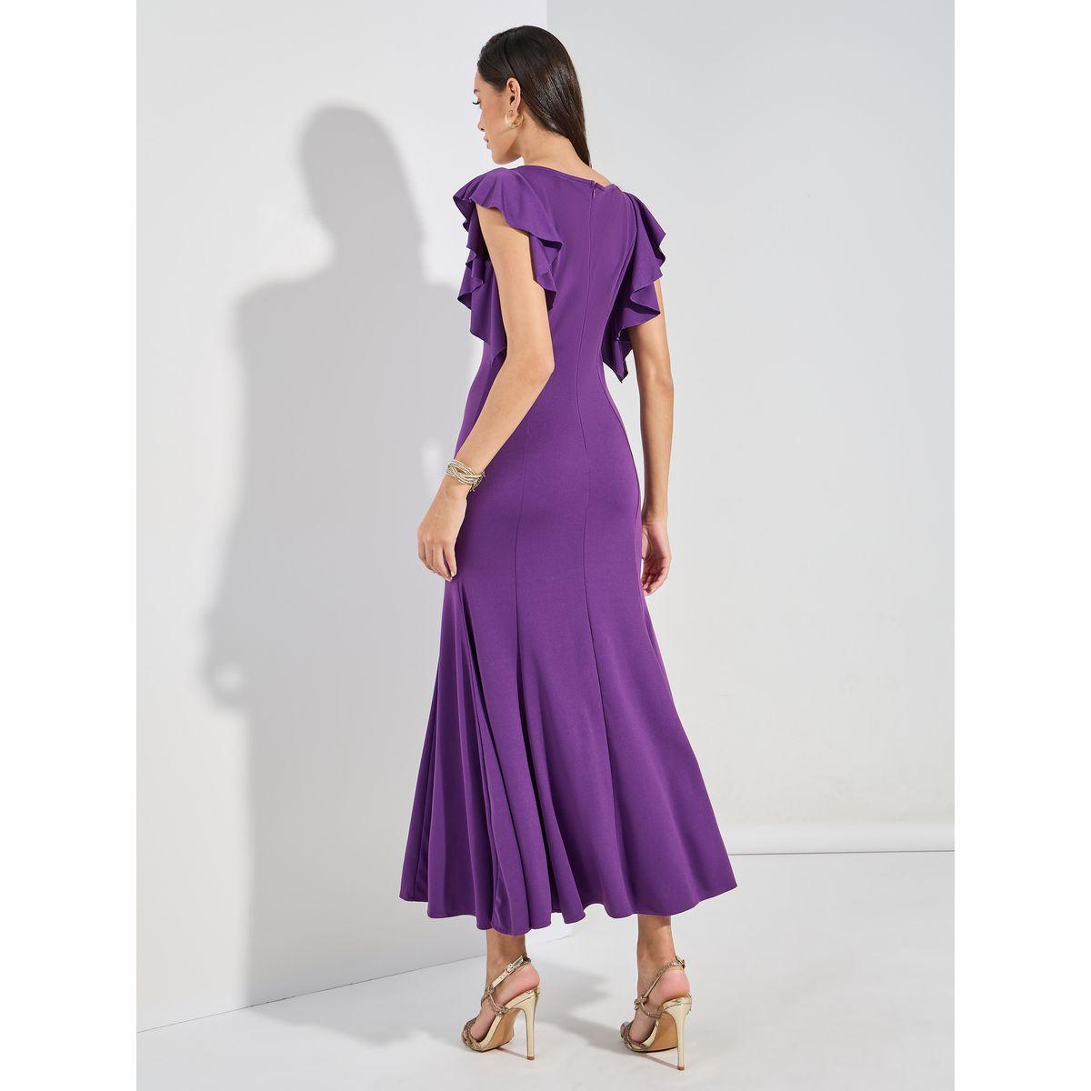 Styli Frill Trim Mermaid Hem Maxi Dress-women-clothing-dresses-image-5