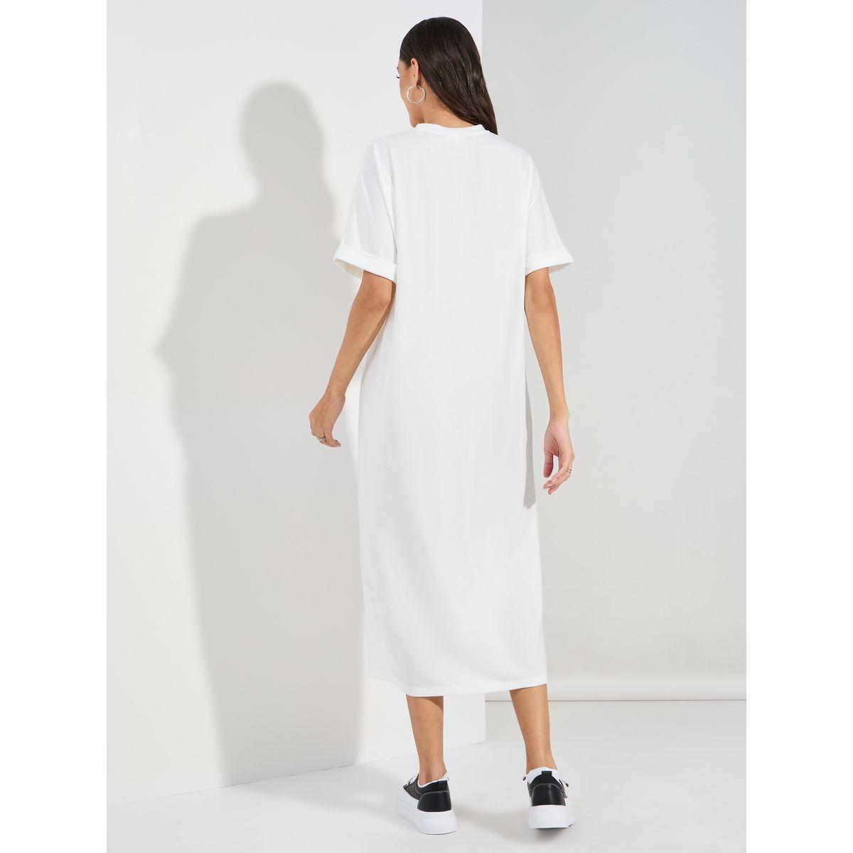فستان ميدي بطبعة فارسيتي واكمام بتفاصيل للطي-women-clothing-dresses-image-4