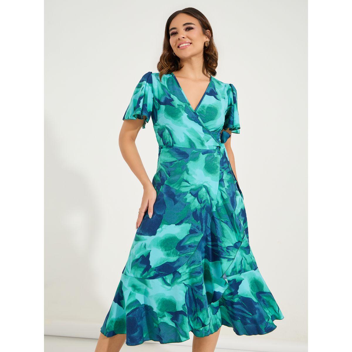 Styli Abstract Floral Print Wrap Midi Dress-women-clothing-dresses-image-2