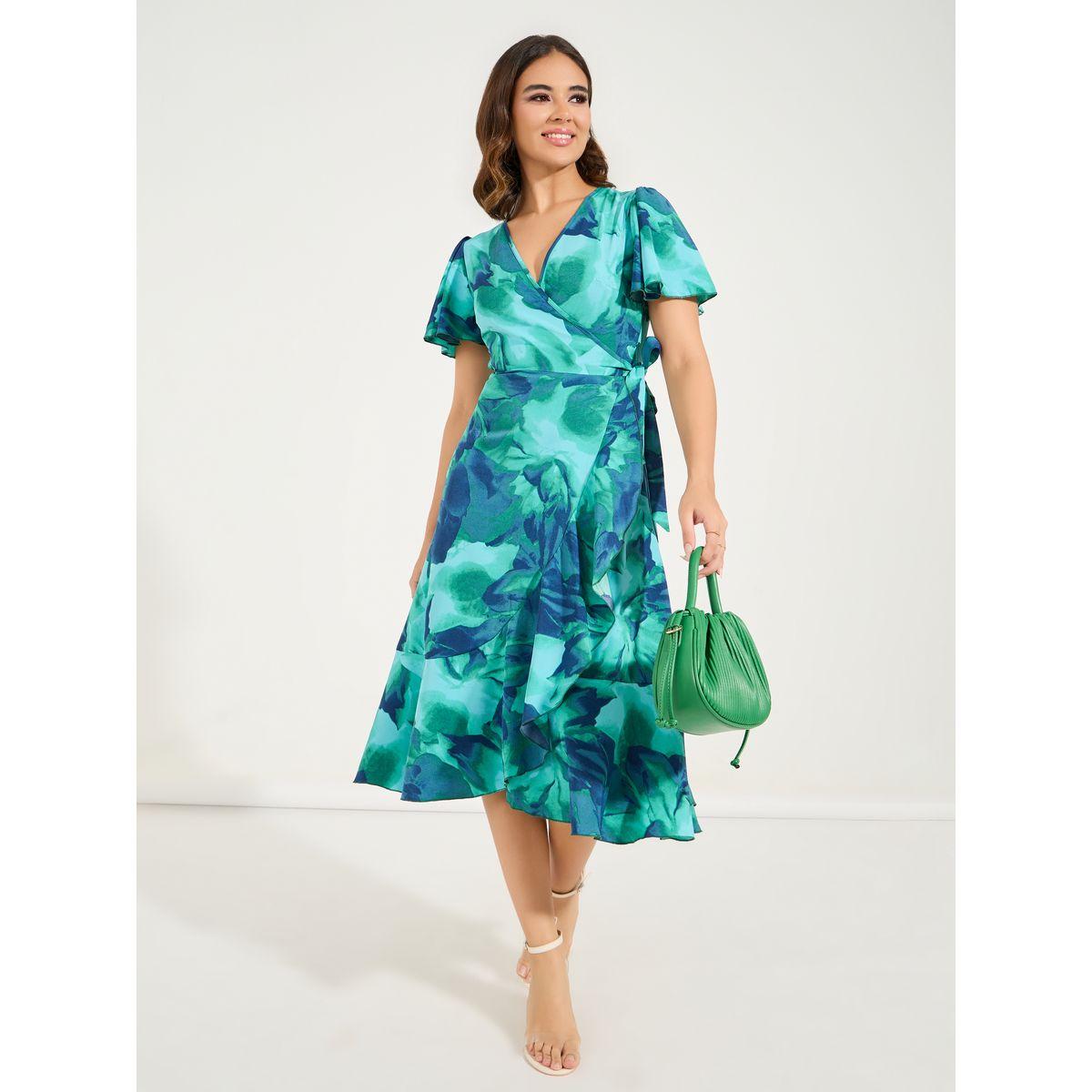 Styli Abstract Floral Print Wrap Midi Dress-women-clothing-dresses-image-4
