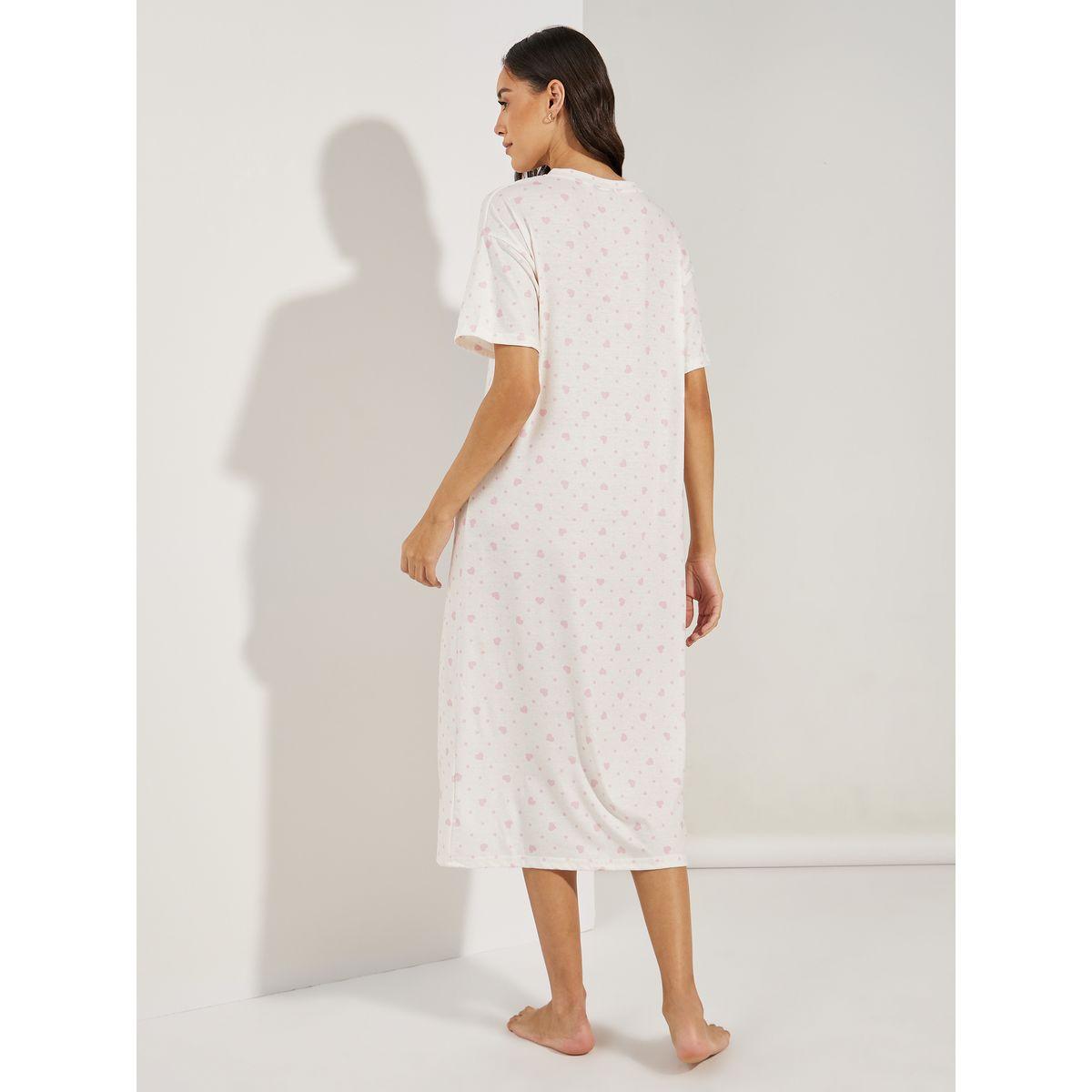 قميص نوم باكتاف منخفضة وازرار غلق-women-clothing-nightwear-nighties-image-4