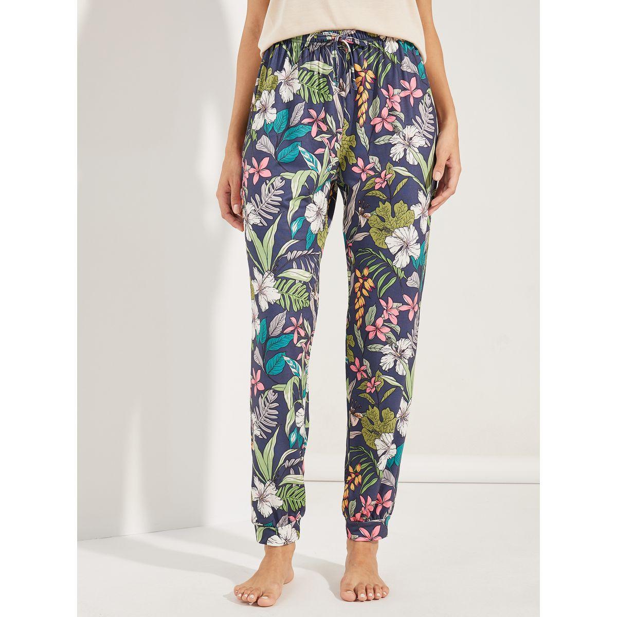 Styli Unwind Lace Trim Cami & Floral Cuff Pyjama Set-women-clothing-nightwear-pyjamas-longsets-image-6