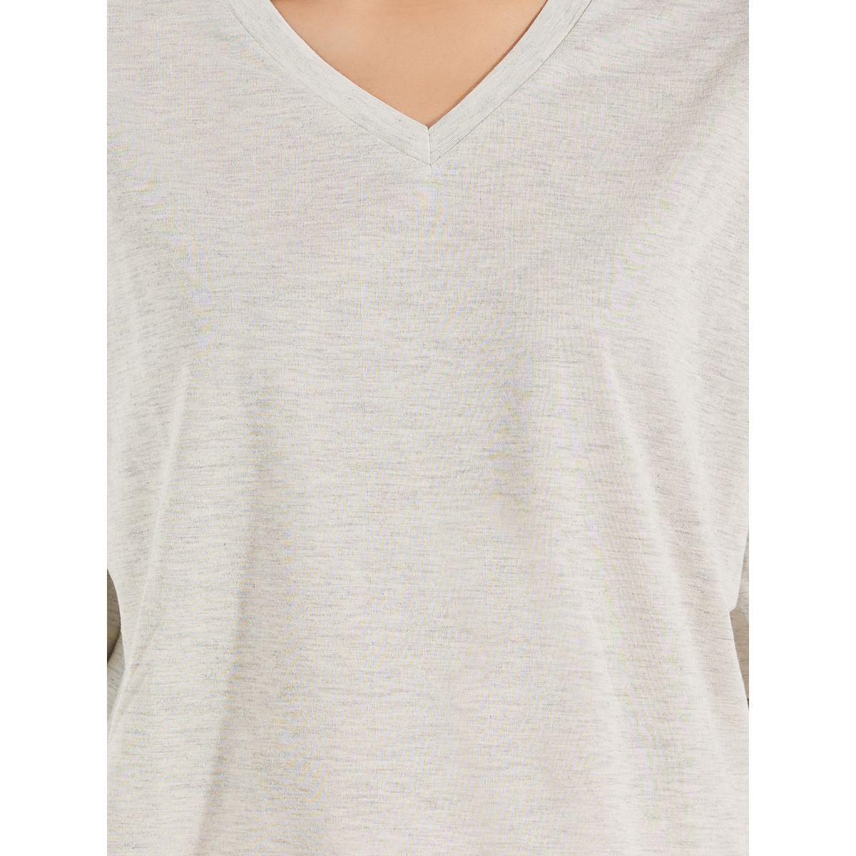 طقم من بنطال بيجاما مع تيشيرت سادة-women-clothing-nightwear-pyjamas-longsets-image-4