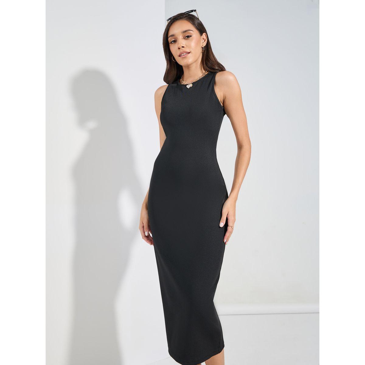 Styli Round Neck Ribbed Bodycon Midi Dress-women-clothing-dresses-image-3