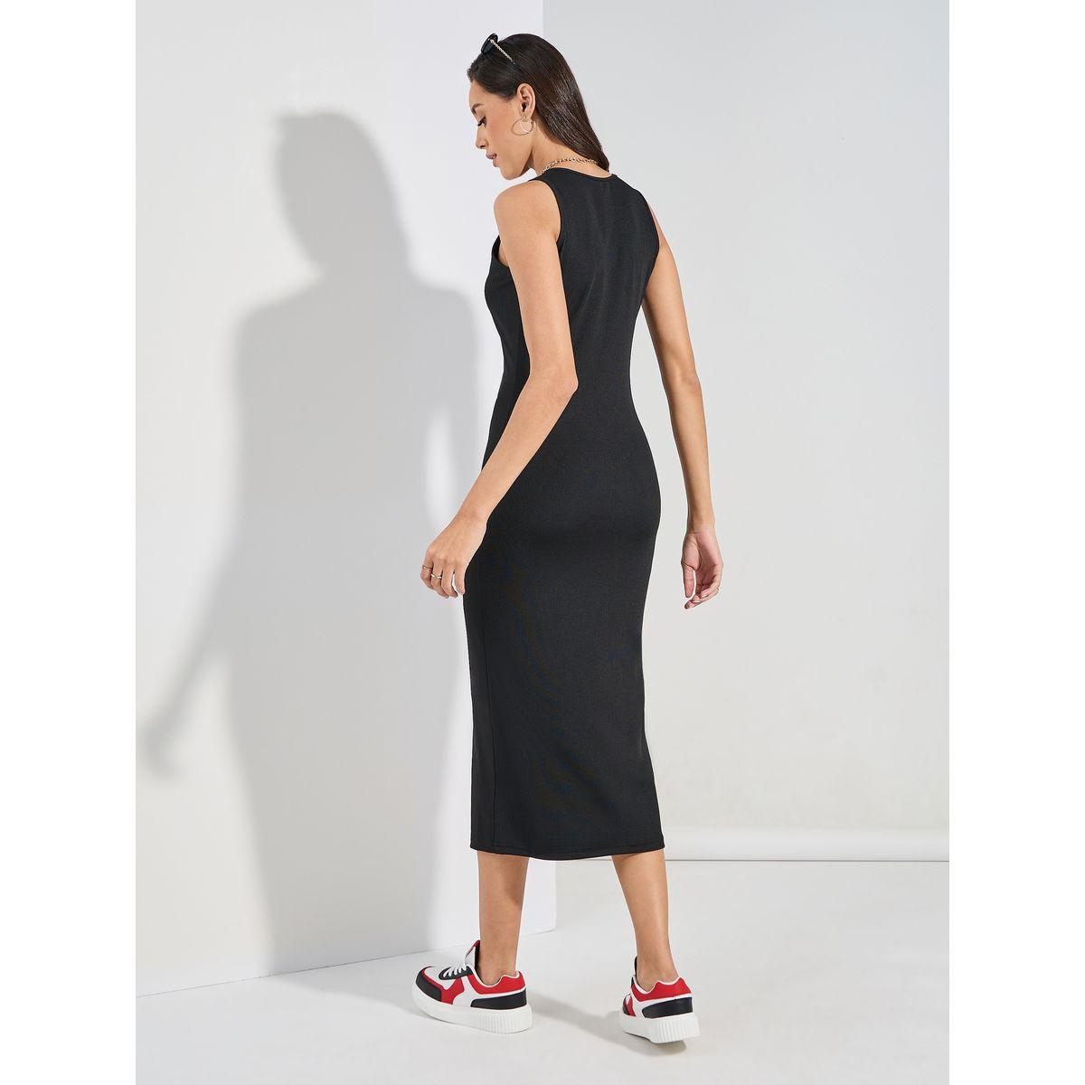 Styli Round Neck Ribbed Bodycon Midi Dress-women-clothing-dresses-image-5
