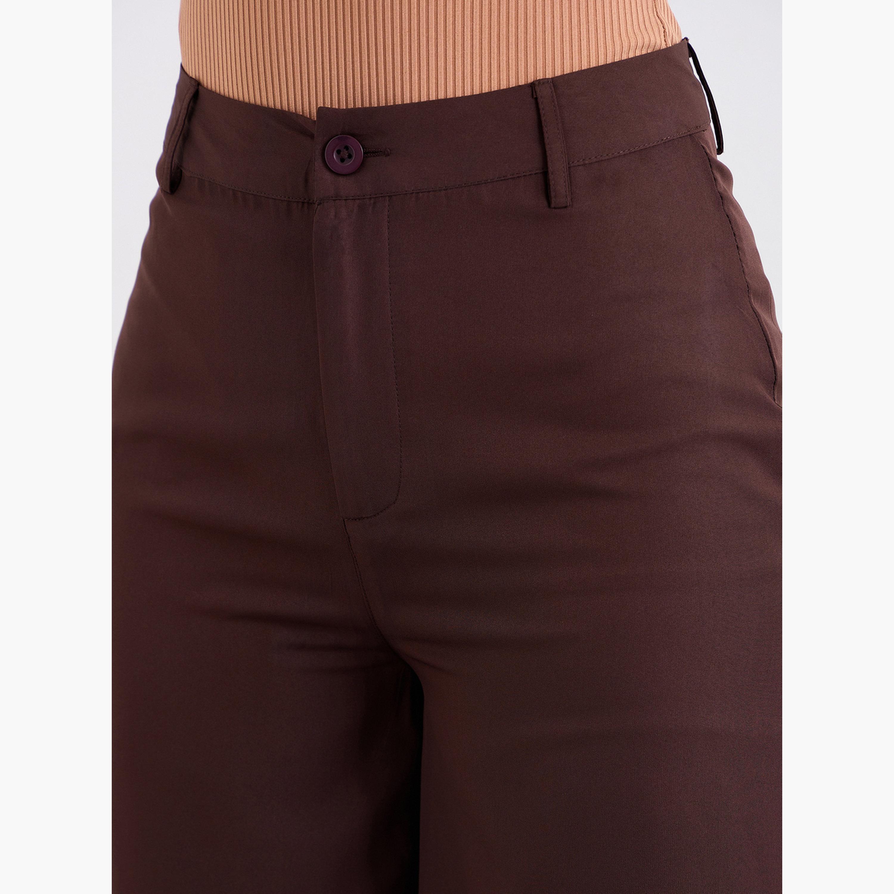 ستايلي - بنطال واسع الساق مع حلقات حزام-women-clothing-bottoms-trousers-image-5