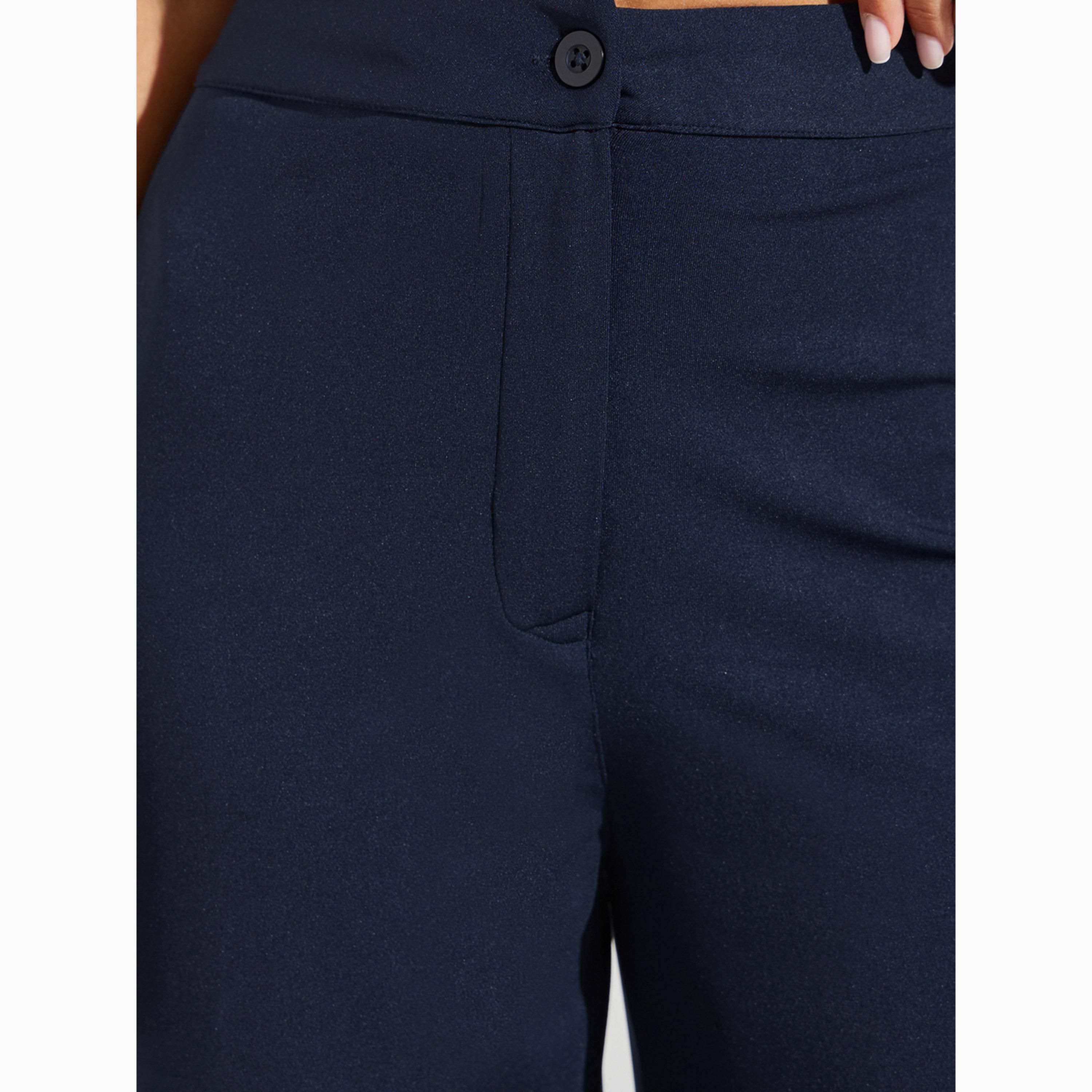 بنطال سادة بقصة أرجل واسعة-women-clothing-bottoms-trousers-image-3
