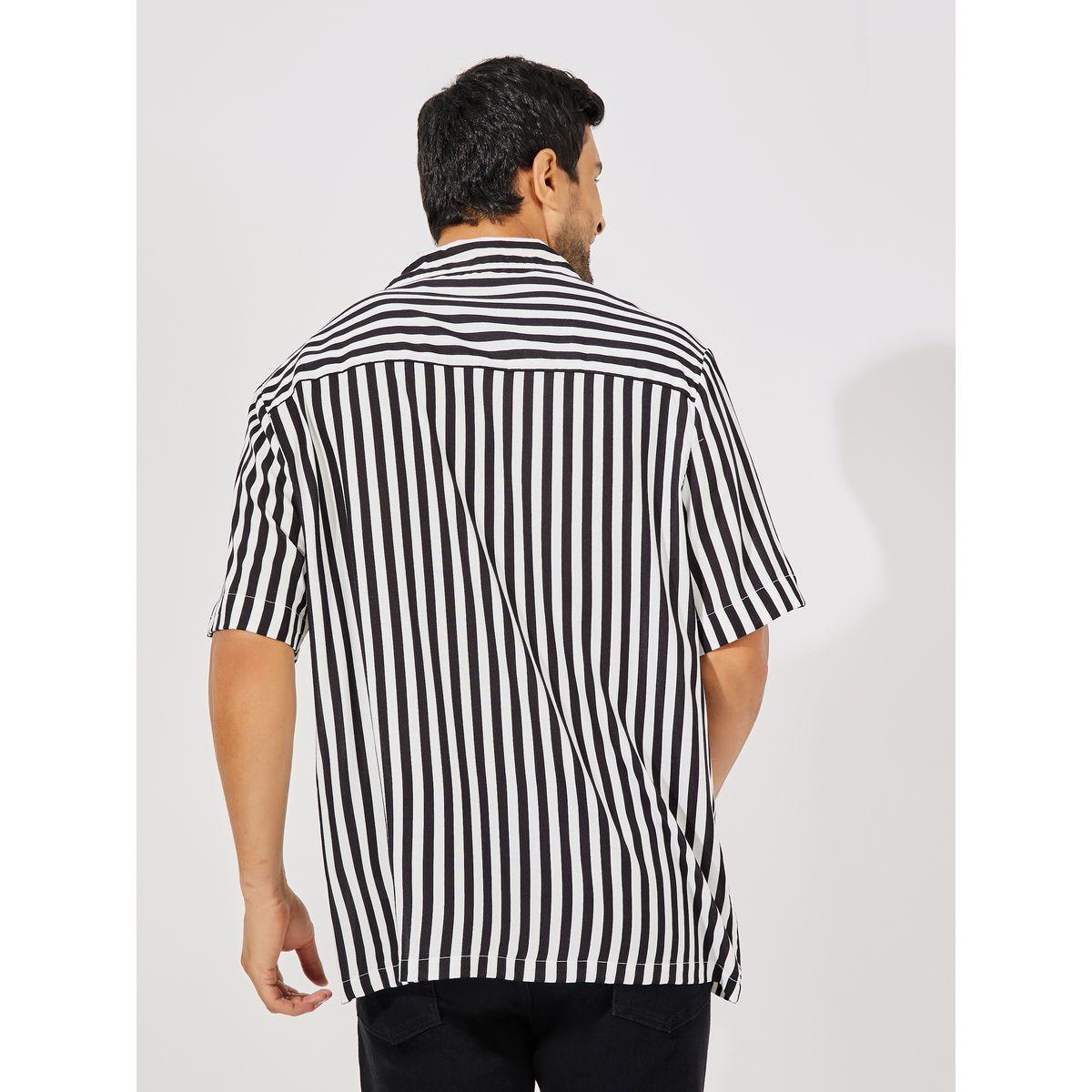 Styli Striped Resort Collar Relaxed Fit Shirt-men-clothing-shirts-image-4