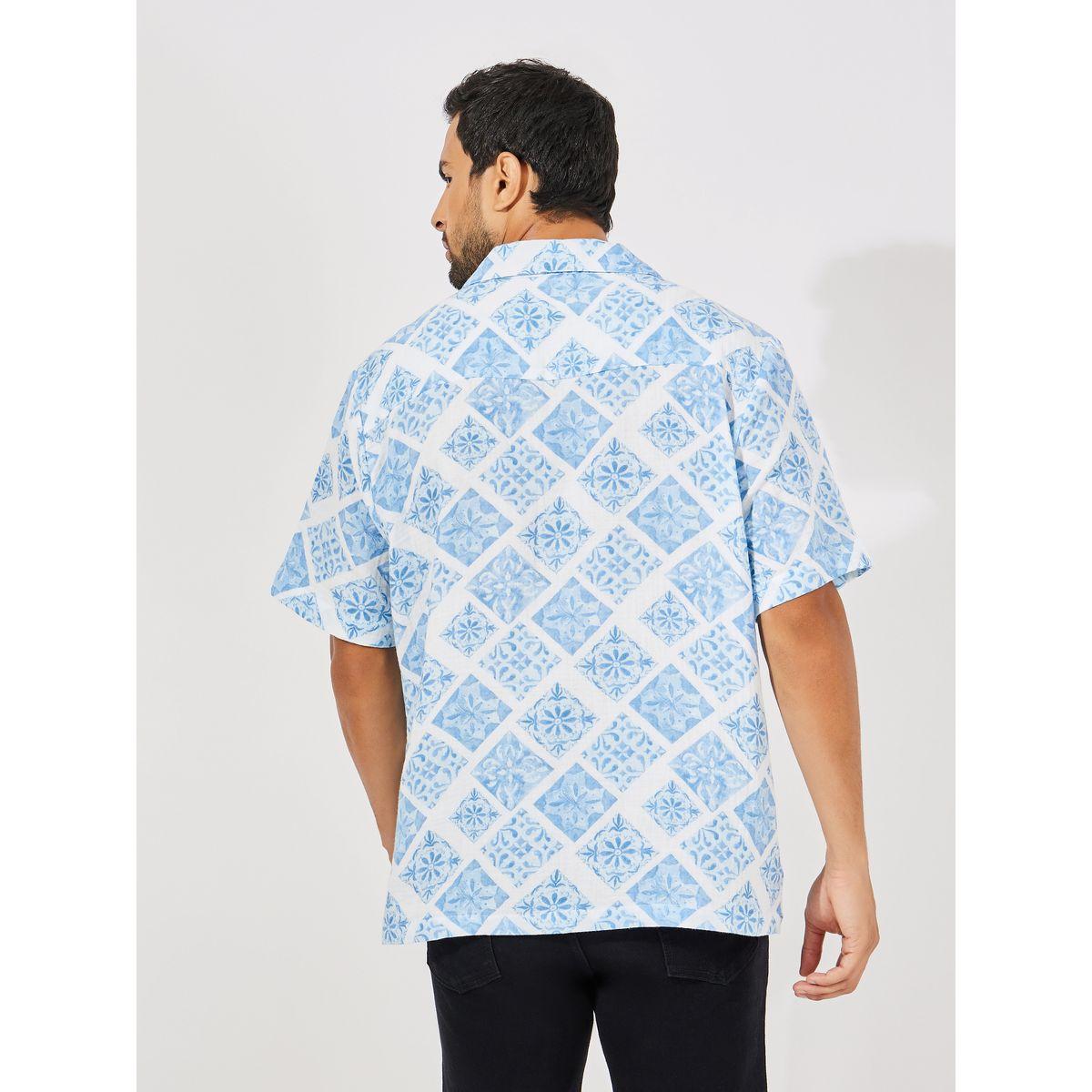 Styli AOP Double Cloth Resort Collar Relaxed Fit Shirt-men-clothing-shirts-image-4