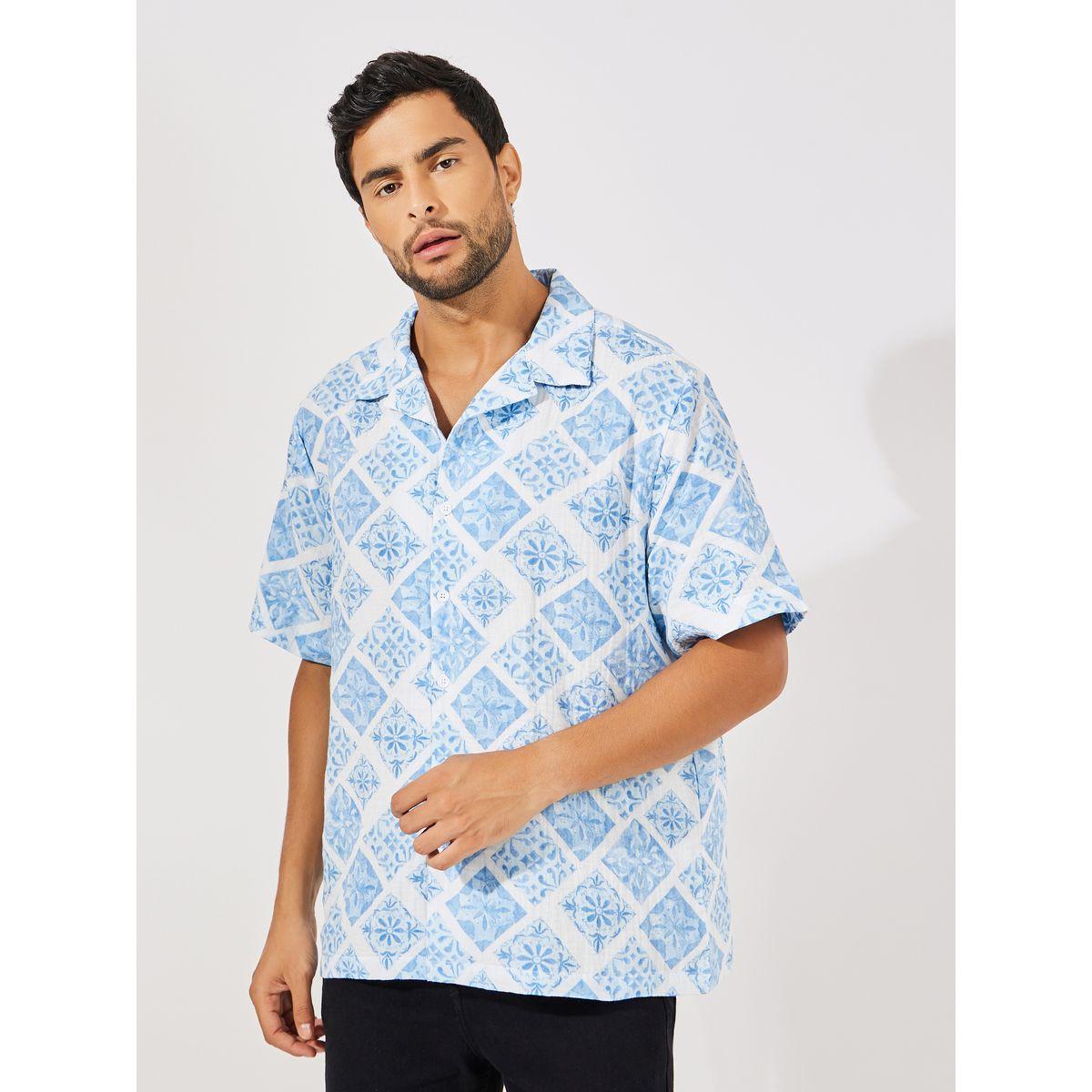 Styli AOP Double Cloth Resort Collar Relaxed Fit Shirt-men-clothing-shirts-image-5