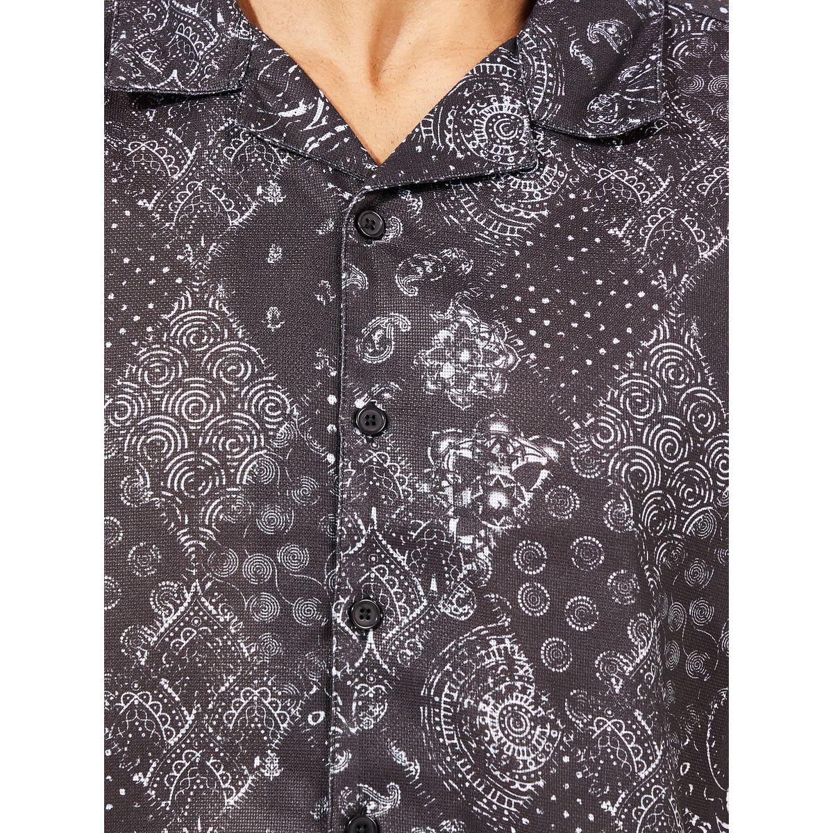 Styli Bandana Print Resort Collar Relaxed Fit Shirt-men-clothing-shirts-image-2