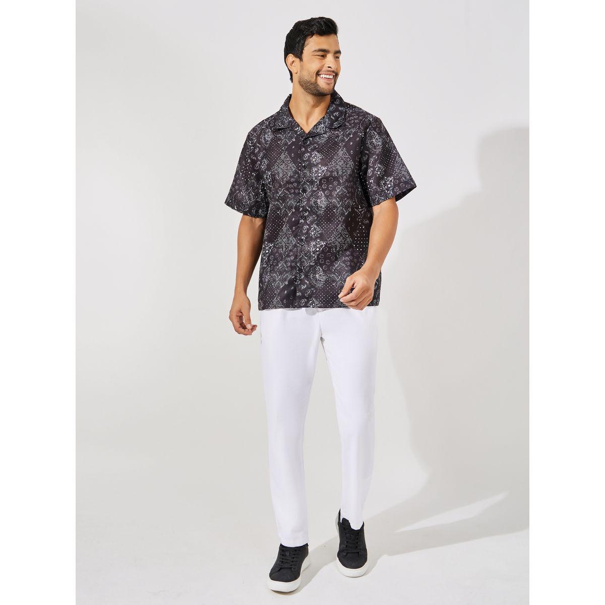 Styli Bandana Print Resort Collar Relaxed Fit Shirt-men-clothing-shirts-image-3