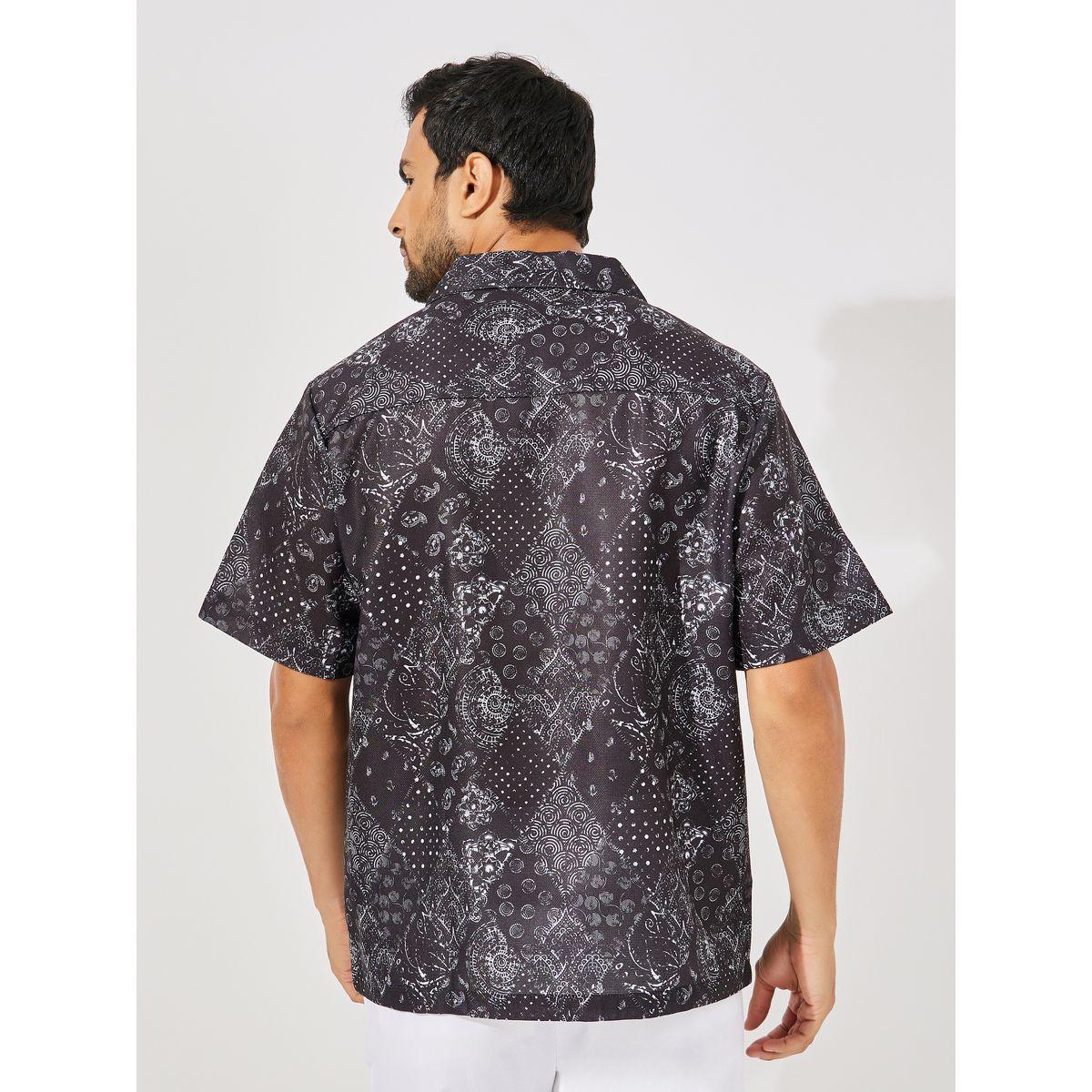 Styli Bandana Print Resort Collar Relaxed Fit Shirt-men-clothing-shirts-image-4