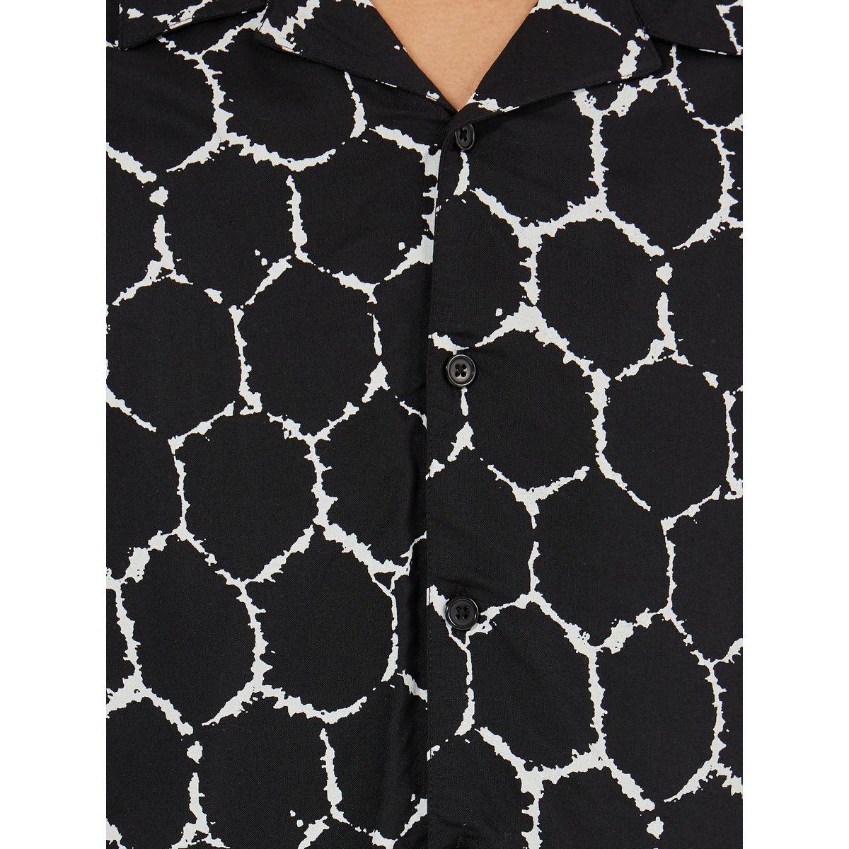 Styli Geometric Printed Resort Collar Relaxed Shirt-men-clothing-shirts-image-4