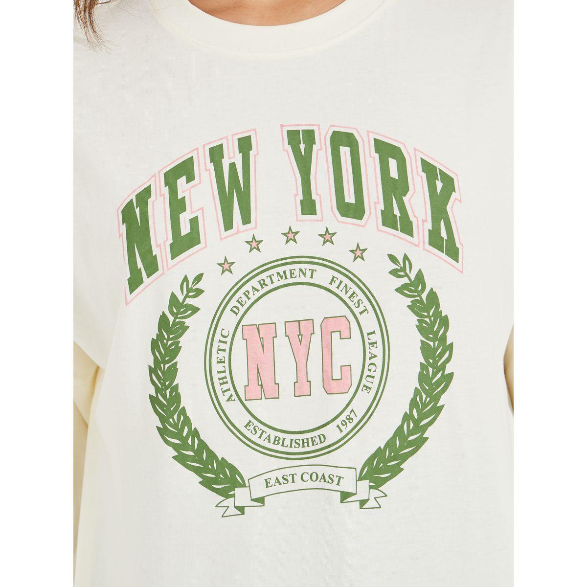 Styli Oversized New York Print T-Shirt with Exaggerated Sleeves-women-clothing-tshirts-image-3