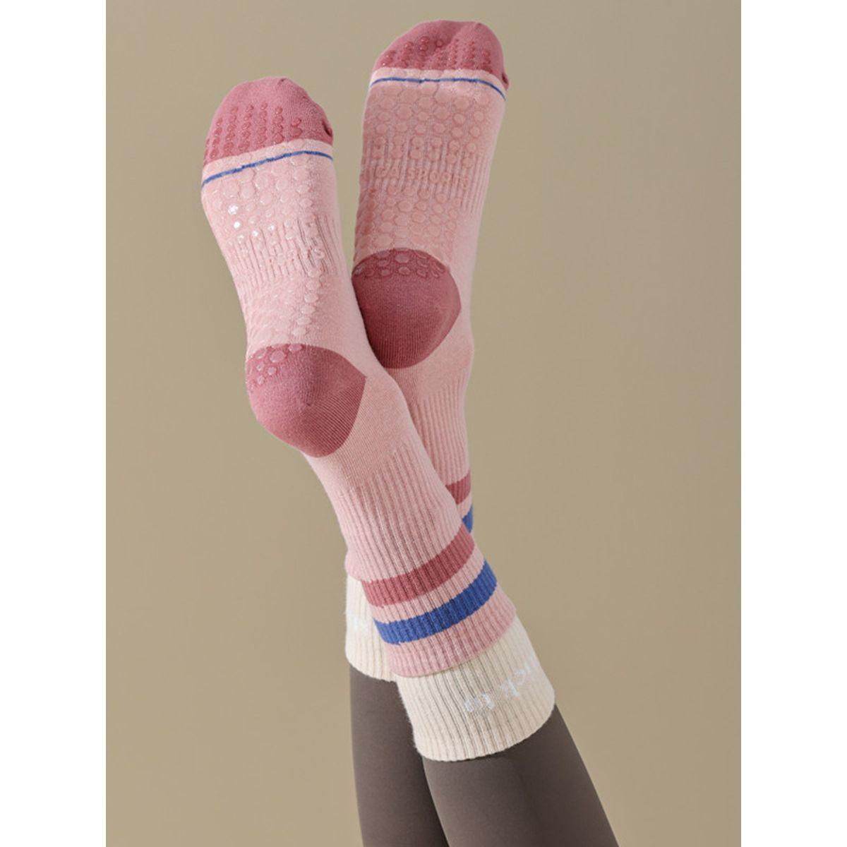 جوارب يوجا مزينة بخطوط مع ضمادات سيليكون-women-socksandstockings-image-7