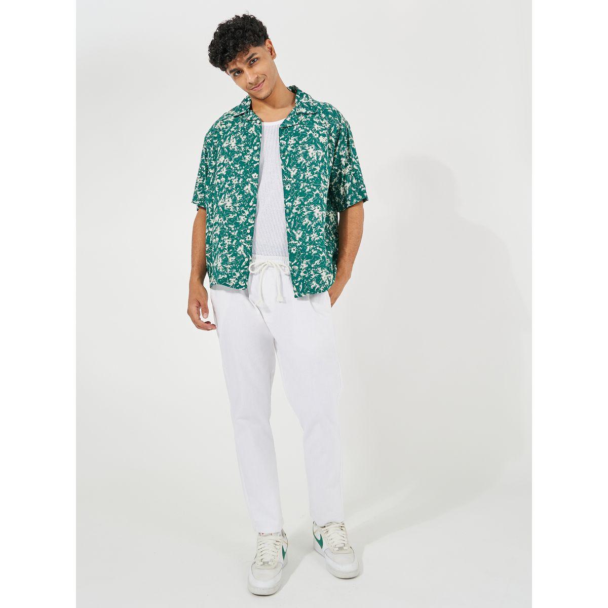 Styli Floral Print Resort Collar Relaxed Fit Shirt-men-clothing-shirts-image-2